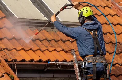 Démoussage et hydrofuge de toiture à Giscaro